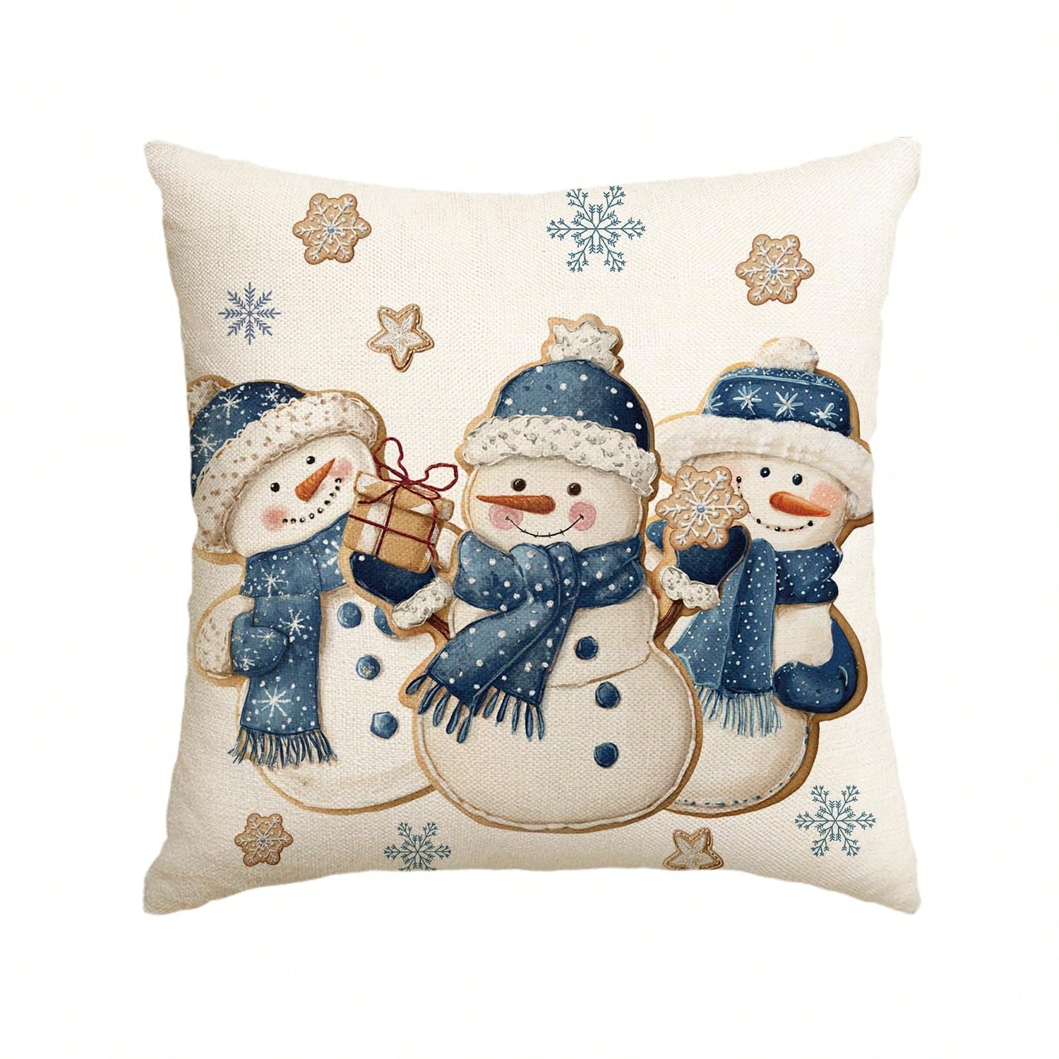 Pillow Insert 18X18 - 1 adet Kış Temalı Kar Adamı
