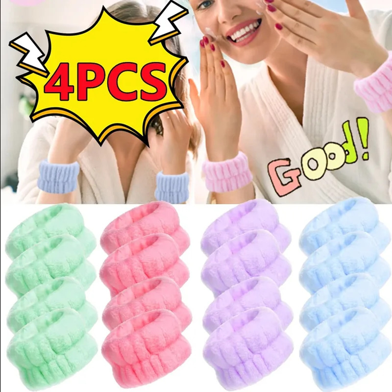Home Textiles Face Towel - 1/4 adet yeniden kullanılabilir bilek yıkama