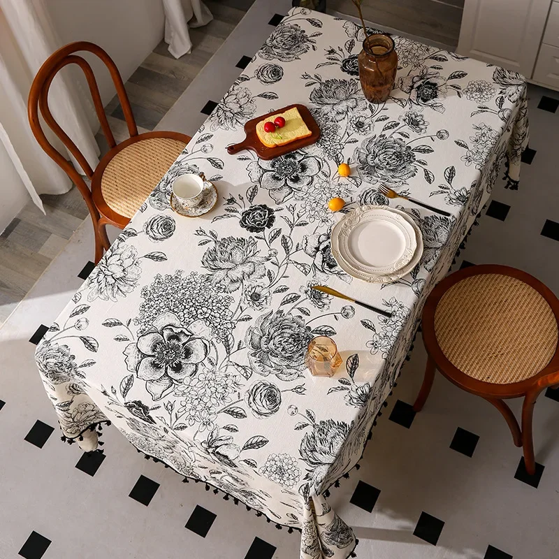 Home Textiles Sale - Çiçek Desenli Masa Örtüsü, Çok Satan